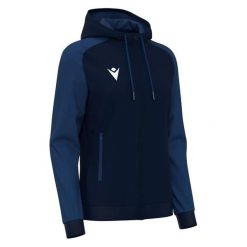 Damska bluza z kapturem full zip Macron Atlas. Czarne bluzy sportowe damskie Macron, l, bez wzorów, z dzianiny, bez ramiączek, z kapturem. Za 229.65 zł.