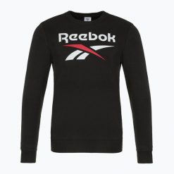 Bluza męska Reebok Identity Big Logo Fleece Crew. Czarne bluzy bez kaptura męskie Reebok, m. Za 169.99 zł.