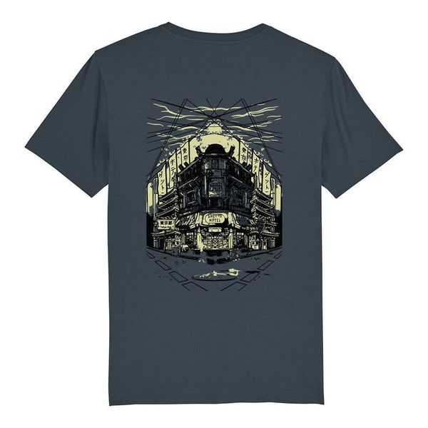 Koszulka T-shirt unisex Ghettoblastee Tokyo India szary. Szare t-shirty męskie GHETTOBLASTER, bez wzorów, bez kołnierzyka. Za 168.78 zł.