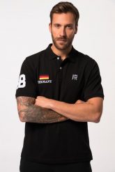 Męska Koszulka polo FLEXNAMIC® piłka nożna rękaw 1/2 kołnierzyk polo. Czarne koszulki polo męskie JAY-PI, m, bez wzorów, z bawełny, bez ramiączek. Za 199.99 zł.