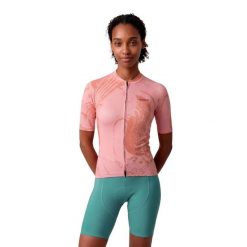 Damska koszulka biodegradowalna Kolarstwo Siroko Bio-W NRC Coral. Brązowe topy sportowe damskie SIROKO, xl, bez wzorów, z elastanu, bez ramiączek. Za 304.00 zł.