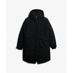Parka dla kobiet Superdry City Fishtail. Czarne parki damskie Superdry., bez wzorów. Za 755.55 zł.