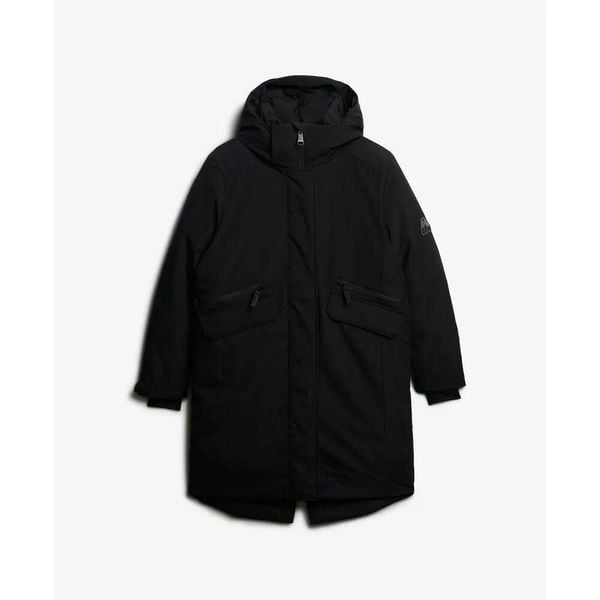 Parka dla kobiet Superdry City Fishtail. Czarne parki damskie Superdry., bez wzorów. W wyprzedaży za 727.30 zł.