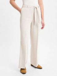Comma spodnie materiałowe Kobiety Sztuczne włókno beżowy, 46. Brązowe spodnie materiałowe damskie Comma, bez wzorów, z materiału, eleganckie. Za 349.95 zł.