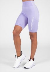 Selah Bezszwowe Cycling Szorty ilac. Fioletowe spodenki sportowe damskie GORILLA WEAR, m, z elastanu, na fitness i siłownię. Za 206.00 zł.