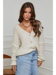 L'armoire de Suzette Kardigan w kolorze beżowym rozmiar: 34/36. Brązowe kardigany damskie L'armoire de Suzette, l, bez wzorów, ze splotem. Za 130.81 zł.