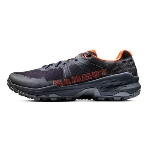 Buty trekkingowe męskie Mammut Sertig II Low GTX. Czarne buty trekkingowe męskie Mammut, z materiału, bez zapięcia, trekkingowe. Za 579.99 zł.