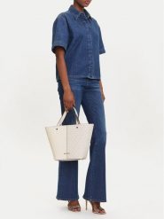 MICHAEL Michael Kors Torebka Flora 30T5GFFT2B Kremowy. Białe torebki klasyczne damskie MICHAEL Michael Kors, bez wzorów, bez dodatków. Za 1,309.00 zł.