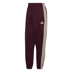 Spodnie Adidas Sport W 3S Fl C Pt Damskie. Białe spodnie materiałowe damskie Adidas, bez wzorów, z dzianiny, sportowe. Za 296.99 zł.