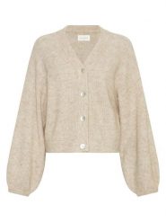 MOSS COPENHAGEN Kardigan "Hila Hope" w kolorze kremowym rozmiar: L/XL. Brązowe kardigany damskie MOSS COPENHAGEN, l, bez wzorów. Za 162.11 zł.