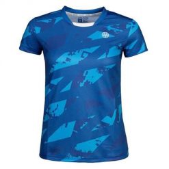 Koszulka treningowa damska Oliver Boston. Niebieskie bluzki sportowe damskie OLIVER, s, z materiału, bez kołnierzyka, bez ramiączek. Za 276.00 zł.