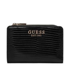 Portfel Guess. Czarne portfele damskie Guess, z aplikacjami. Za 219.99 zł.