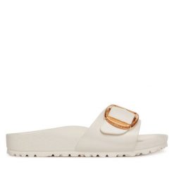 Klapki Birkenstock. Klapki damskie Birkenstock, bez wzorów, bez obcasa. Za 249.99 zł.