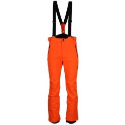 Spodnie narciarskie softshell Peak Mountain Ceprim. Brązowe spodnie materiałowe męskie Peak Mountain, bez wzorów, z softshellu, sportowe. Za 357.05 zł.