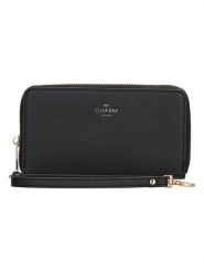 Charm Portfel "Birmingham" w kolorze czarnym - 18 x 10 x 2,5 cm rozmiar: onesize. Czarne portfele damskie Charm, bez wzorów, z materiału. Za 91.99 zł.