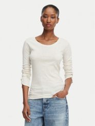 BOSS Bluzka Edeline 50566005 Kremowy Regular Fit. Białe bluzki damskie Boss, xs, bez wzorów, z bawełny, bez ramiączek. Za 299.99 zł.
