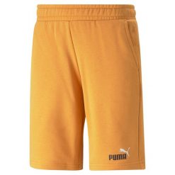 Krótkie spodenki męskie Puma ESS+ 2 COL 10''. Brązowe szorty męskie Puma, m, z bawełny, na fitness i siłownię. Za 116.40 zł.