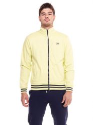 Bluza z bawełna z zamek błyskawiczny na co dzień. Białe bluzy bez kaptura męskie LEONE 1947 APPAREL, xl, z bawełny. Za 189.41 zł.