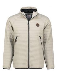 Geographical Norway Kurtka zimowa "Carno" w kolorze beżowym rozmiar: L. Brązowe kurtki męskie Geographical Norway, na zimę, l, bez wzorów, bez kaptura. Za 221.88 zł.