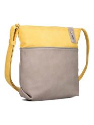 Zwei Torebka w kolorze żółto-szarym - 29 x 27 x 8 cm rozmiar: onesize. Szare torebki klasyczne damskie Zwei, bez wzorów, z materiału, bez dodatków. Za 239.86 zł.