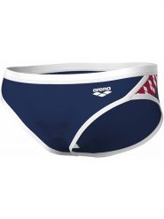 Arena Kąpielówki w kolorze granatowo-białym rozmiar: 5. Białe kąpielówki męskie Arena, bez wzorów, z materiału. Za 82.83 zł.