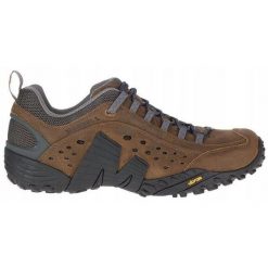 Buty trekkingowe dla mężczyzn Merrell Intercept J598633. Brązowe buty trekkingowe męskie MERRELL, bez zapięcia, trekkingowe. Za 539.00 zł.