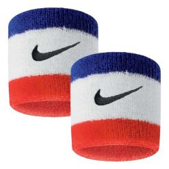 Pasek Na Nadgarstek Swoosh (zestaw 2 Sztuk). Białe paski damskie Nike, bez wzorów. Za 113.99 zł.