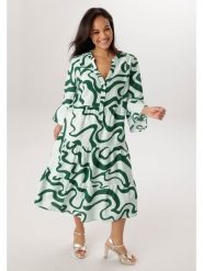 Aniston Sukienka w kolorze miętowo-ciemnozielonym rozmiar: 48. Zielone sukienki damskie Aniston, bez wzorów, bez kołnierzyka, bez ramiączek, midi. Za 252.99 zł.