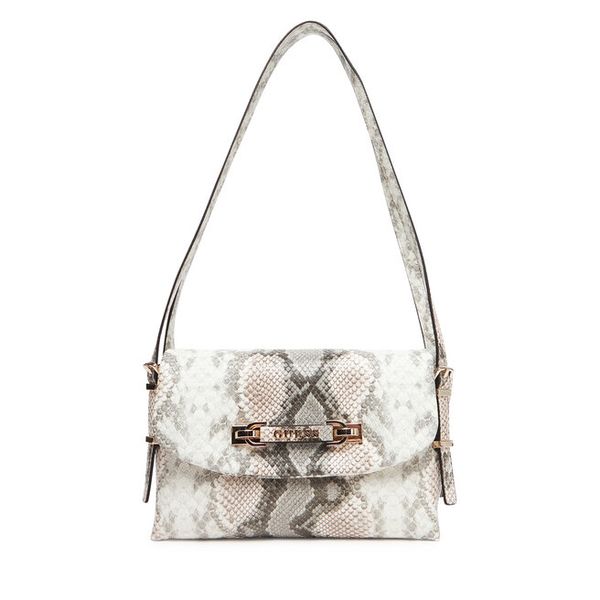 Torebka Guess. Szare torebki klasyczne damskie Guess, z aplikacjami, bez dodatków. Za 309.99 zł.