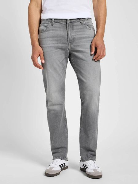 MESKIE SPODNIE LEE WEST WASHED OUT 112355908. Spodnie materiałowe męskie Lee, bez wzorów, z jeansu. Za 179.99 zł.