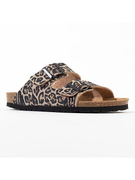 Sunbay Klapki "Trefle" w kolorze brązowo-czarnym rozmiar: 41. Brązowe klapki damskie Sunbay, bez wzorów, z materiału, bez obcasa. Za 139.95 zł.