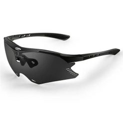 Okulary przeciwsłoneczne UV400 AntiUV Wiatroszczelne Czarne / Soczewki Szare. Czarne okulary przeciwsłoneczne męskie WEST BIKING, z gumy. Za 71.60 zł.