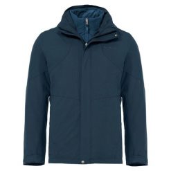 Kurtka VAUDE Caserina. Niebieskie kurtki outdoor męskie Vaude, m, bez wzorów, z hardshellu, z kapturem. Za 1,426.70 zł.
