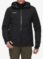 Kurtka ocieplana Mammut Linard HS Thermo Hooded Jacket. Czarne kurtki męskie Mammut, l, bez wzorów, z gore-texu, bez kaptura. Za 769.99 zł.