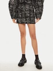 ROTATE Spódnica mini 113556 Czarny Regular Fit. Czarne spódniczki damskie ROTATE, bez wzorów, z syntetyku, mini. Za 599.99 zł.