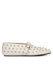 Badura Baleriny NASTU-D005-68-5 Beżowy. Brązowe baleriny damskie Badura, bez wzorów, ze skóry, bez obcasa. Za 279.99 zł.