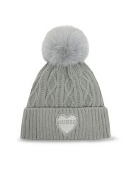 Guess Czapka J4BZ00 Z2QP0 Szary. Szare czapki dziecięce Guess, na zimę, z aplikacjami, z materiału. Za 109.99 zł.