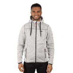Bluza Polarowa Męska Odeno. Szare bluzy z kapturem męskie Trespass, na zimę, l, z dzianiny. Za 184.99 zł.
