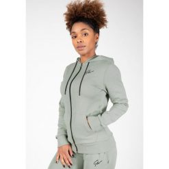Bluza fitness damska Gorilla Wear Pixley Zipped Hoodie. Zielone bluzy bez kaptura damskie GORILLA WEAR, xs. Za 239.00 zł.