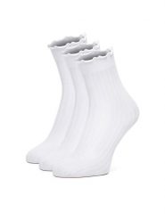 Nine West Skarpety długie CEO_AS_NW_01_Z_AW25 (3-PACK) Biały. Białe skarpetki damskie Nine West, bez wzorów, z materiału. Za 44.99 zł.
