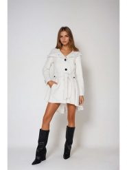 Steve Madden Płaszcz przejściowy w kolorze białym rozmiar: XL. Białe płaszcze damskie Steve Madden, xl, bez wzorów, z tkaniny. Za 260.99 zł.