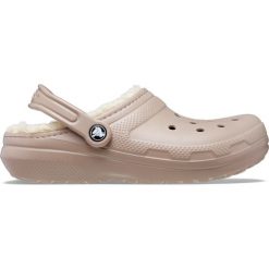 Klapki Crocs Classic Lined Clog Dorośli. Brązowe klapki i japonki męskie Crocs, z materiału. Za 231.99 zł.