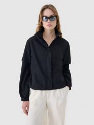 4F Kurtka przejściowa w kolorze czarnym rozmiar: XL. Czarne kurtki damskie 4f, xl, bez wzorów, bez kaptura. Za 95.92 zł.