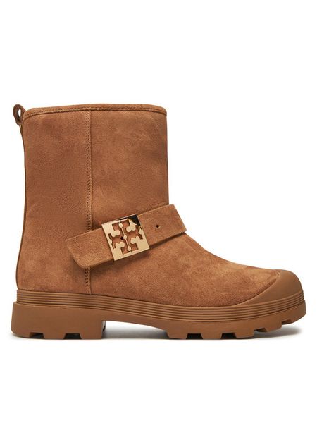Tory Burch Botki 165418 Brązowy. Brązowe botki damskie Tory Burch, ze skóry, bez obcasa, na płaskiej podeszwie, bez zapięcia. Za 1,949.00 zł.
