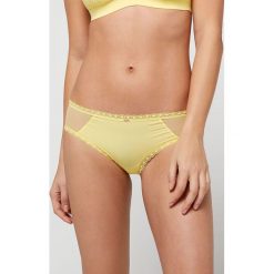 Etam - Figi Spacer. Żółte figi damskie Etam, bez wzorów, z bawełny. W wyprzedaży za 39.90 zł.