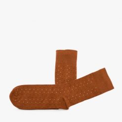 Rude skarpety męskie w kropki SKARPETY. Brązowe skarpetki męskie Ryłko, bez wzorów, z bawełny. Za 24.99 zł.