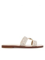 MICHAEL Michael Kors Klapki Ering Flat 40S6ERFS2B Écru. Klapki damskie MICHAEL Michael Kors, bez wzorów, ze skóry, bez obcasa. Za 529.99 zł.