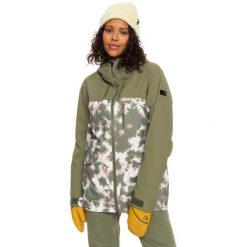 Kurtka snowboardowa damska ROXY Stated. Zielone kurtki narciarskie i snowboardowe damskie Roxy, m, bez wzorów, bez kaptura, narciarskie. Za 659.99 zł.