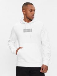 Calvin Klein Bluza Raised K10K112250 Biały Regular Fit. Białe bluzy bez kaptura męskie CALVIN KLEIN, m, z bawełny. Za 459.99 zł.