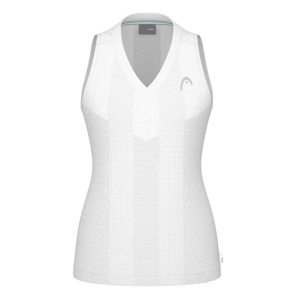 Damski tank top Head Performance. Białe topy damskie HEAD, bez wzorów, bez kołnierzyka. W wyprzedaży za 282.80 zł.